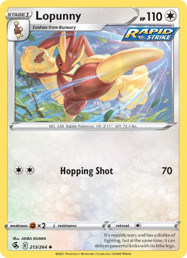 Lopunny, Fusion Strike 213/264