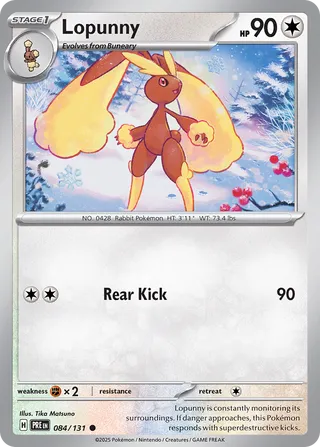 Lopunny, Prismatic Evolutions 084/131