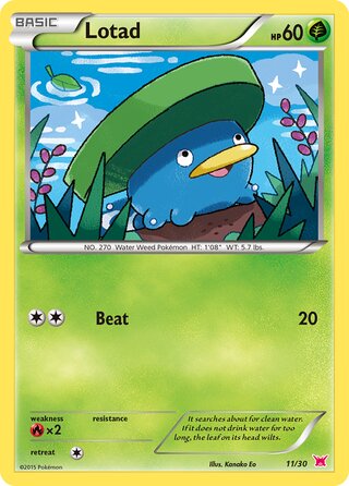 Lotad, XY trainer Kit (Latias) 011/030