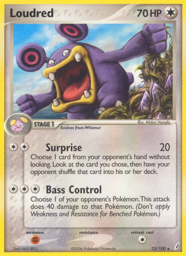 Loudred, Crystal Guardians 023/100