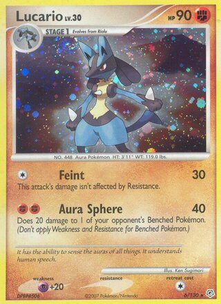 Lucario, Burger King Collection 2008 006/130