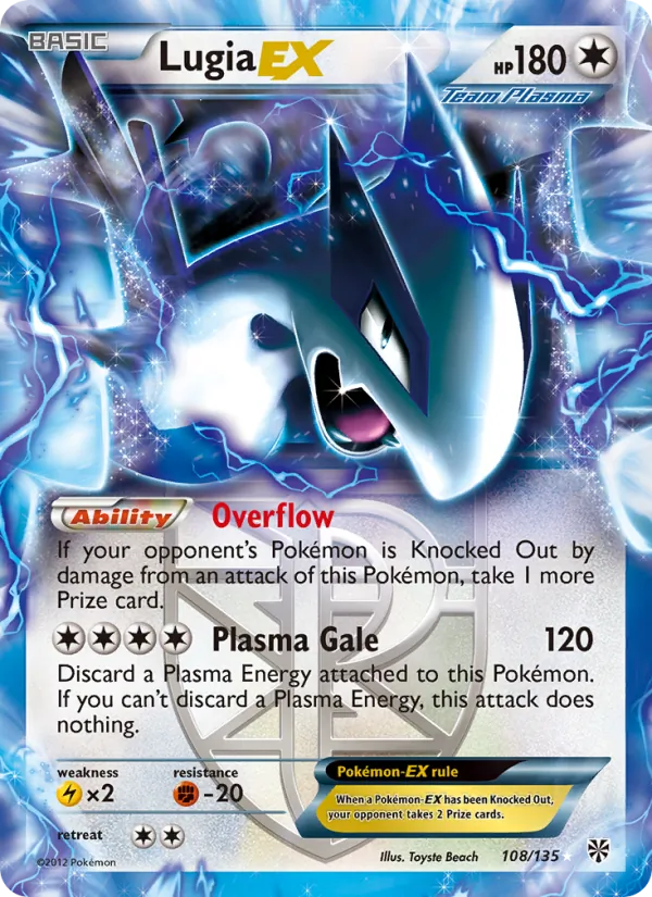 Lugia-EX, Plasma Storm 108/135
