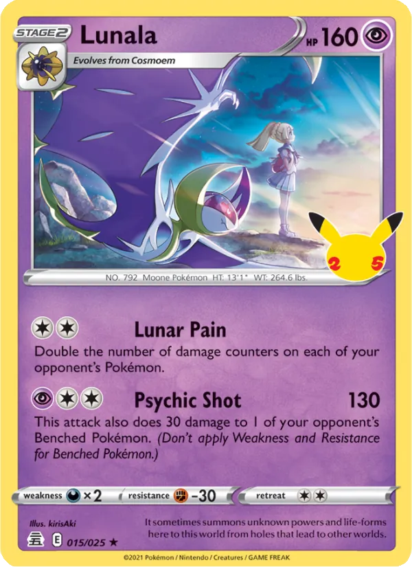 Lunala, Celebrations 015/025