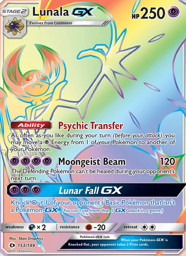 Lunala GX, Sun & Moon 153/149