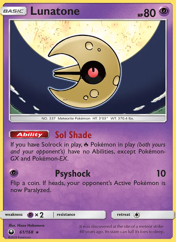 Lunatone, Celestial Storm 061/168