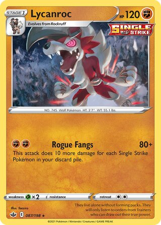 Lycanroc, Play! Pokémon Prize Pack Series One 087/198
