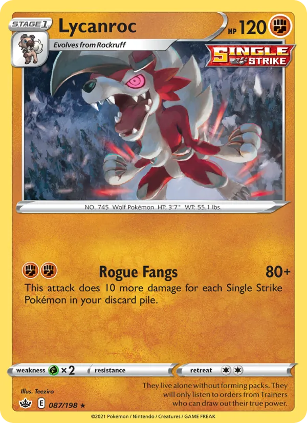Lycanroc, Chilling Reign 087/198