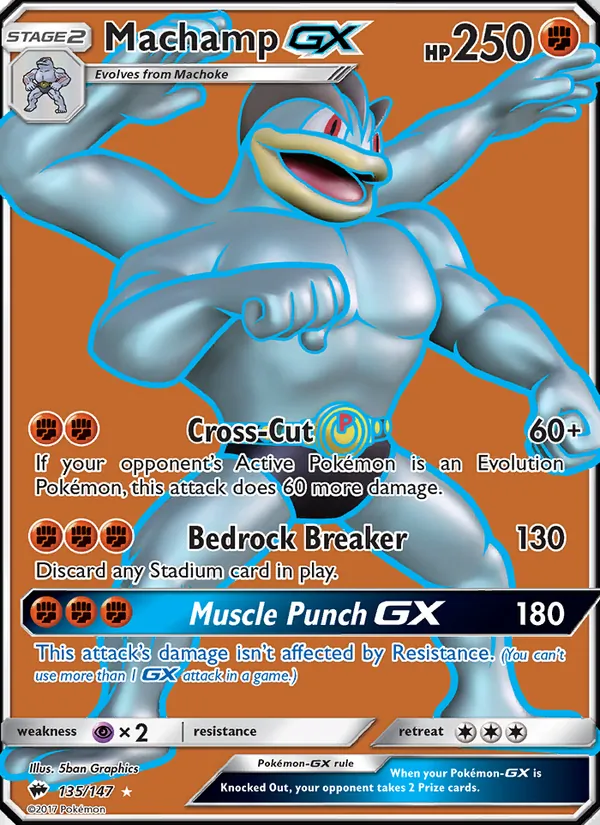 Machamp GX, Burning Shadows 135/147
