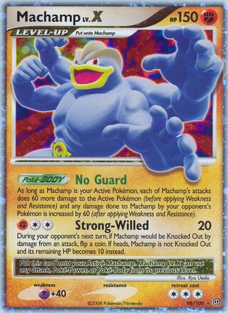 Machamp LV.X, Stormfront 098/100