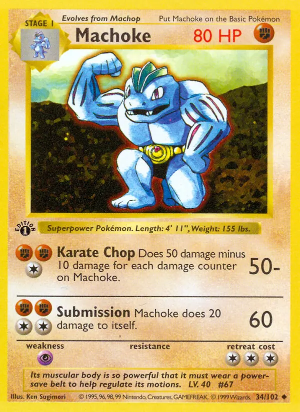Machoke, Base 034/102