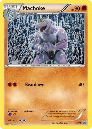 Machoke, XY trainer Kit (Latios) 014/030