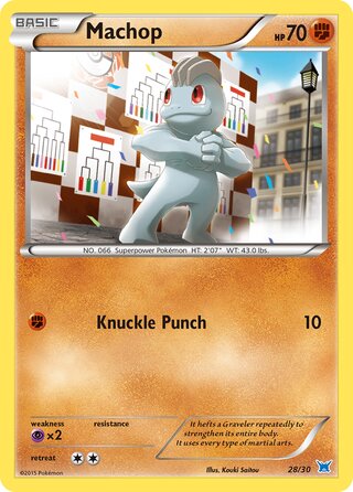Machop, XY trainer Kit (Latios) 028/030