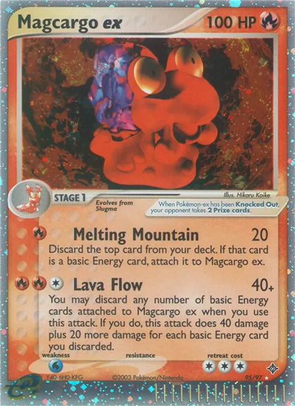 Magcargo EX, Dragon 095/097