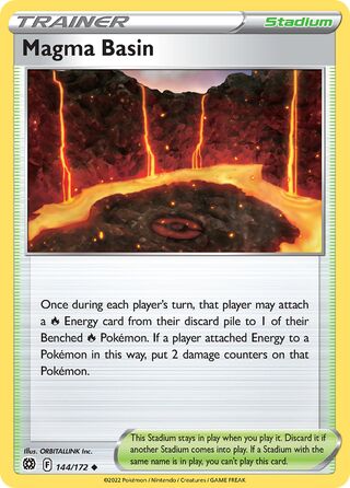 Magma Basin, Play! Pokémon Prize Pack Series Three 144/172