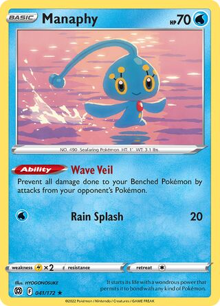 Manaphy, WC Deck 2022 (Ice Rider Palkia) 041/172