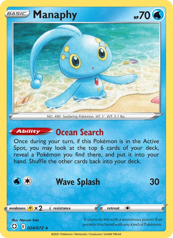 Manaphy, Shining Fates 024/072