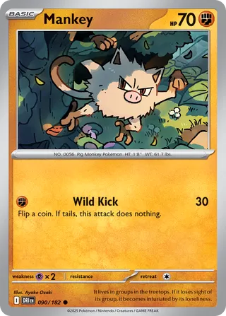 Mankey, Destined Rivals 090/182