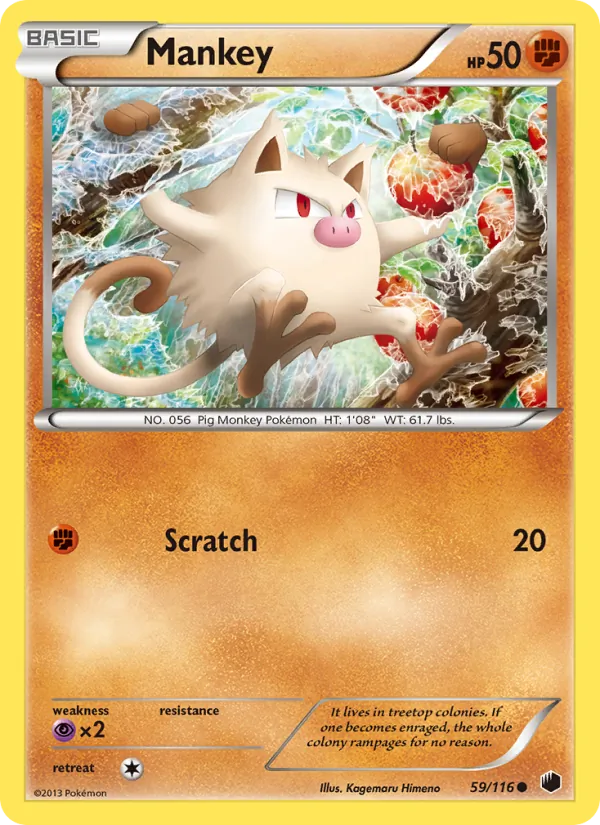 Mankey, Plasma Freeze 059/116
