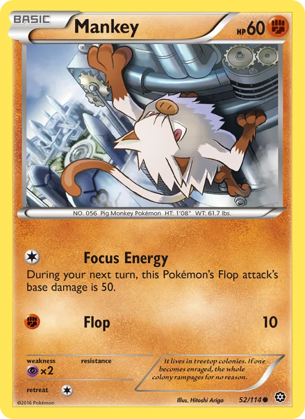Mankey, Steam Siege 052/114