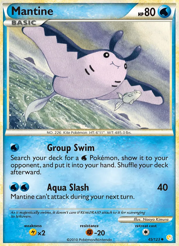 Mantine, HeartGold & SoulSilver 045/123