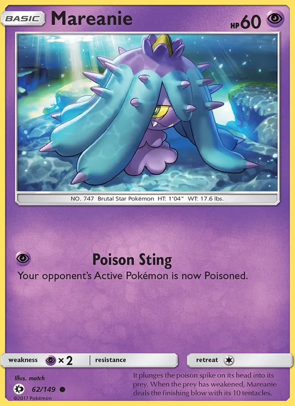 Mareanie, Sun & Moon 062/149