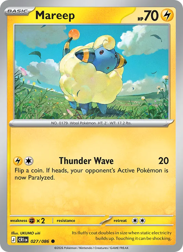Mareep, Chaos Rising 027/086