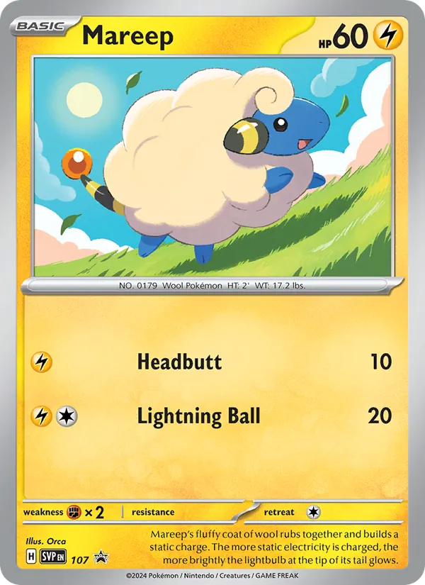 Mareep, Battle Academy 2024 (Pikachu) 107