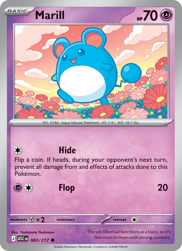 Marill, Ascended Heroes 083/217