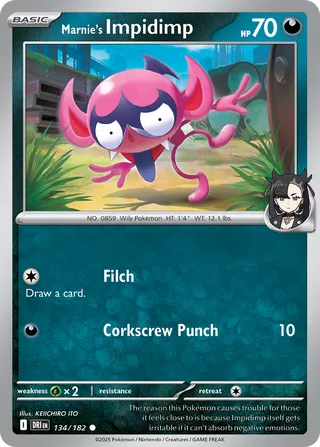 Marnie's Impidimp, Destined Rivals 134/182