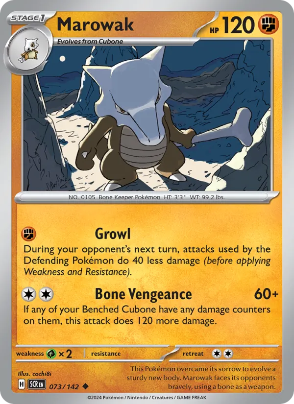 Marowak, Stellar Crown 073/142