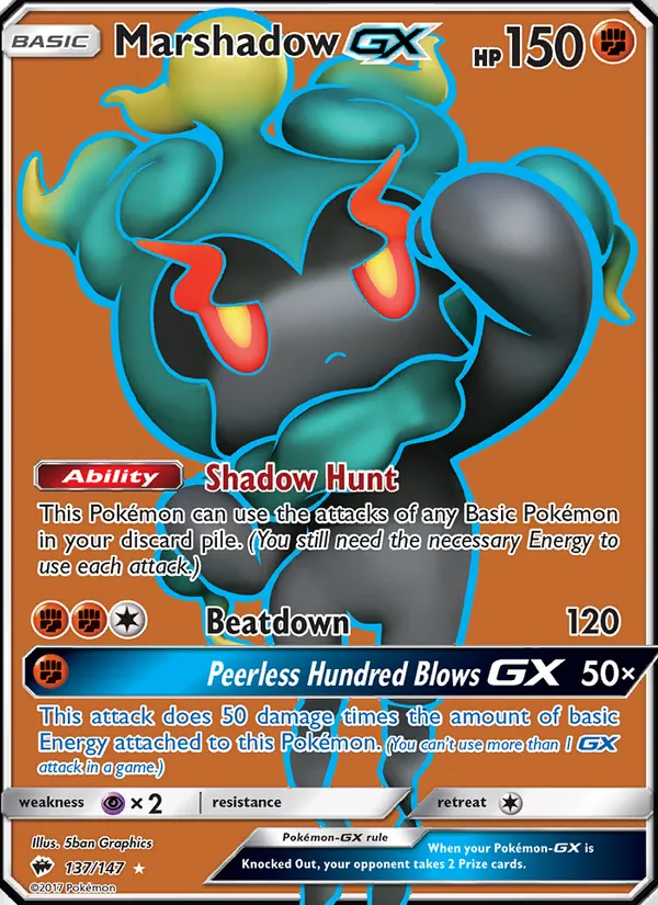 Marshadow GX, Burning Shadows 137/147