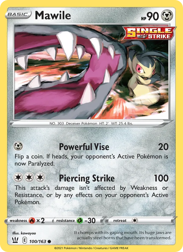 Mawile, Battle Styles 100/163
