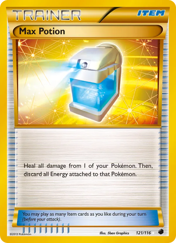 Max Potion, Plasma Freeze 121/116