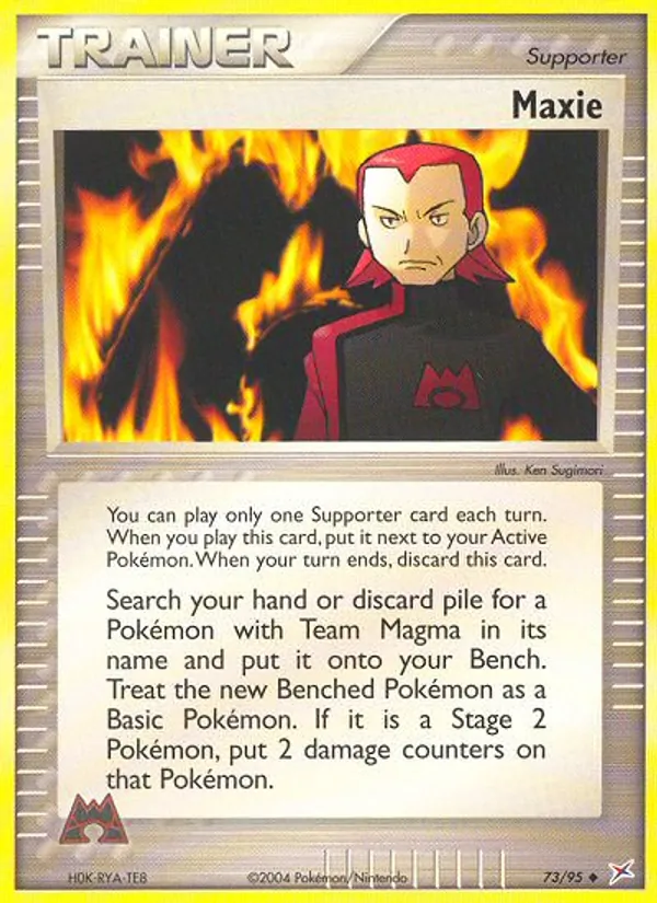 Maxie, Team Magma vs Team Aqua 073/095