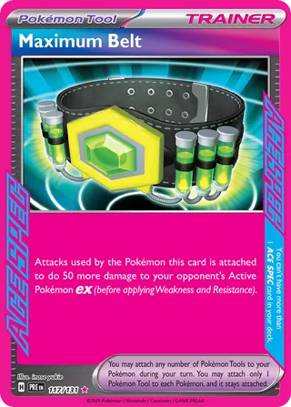 Maximum Belt, Prismatic Evolutions 117/131