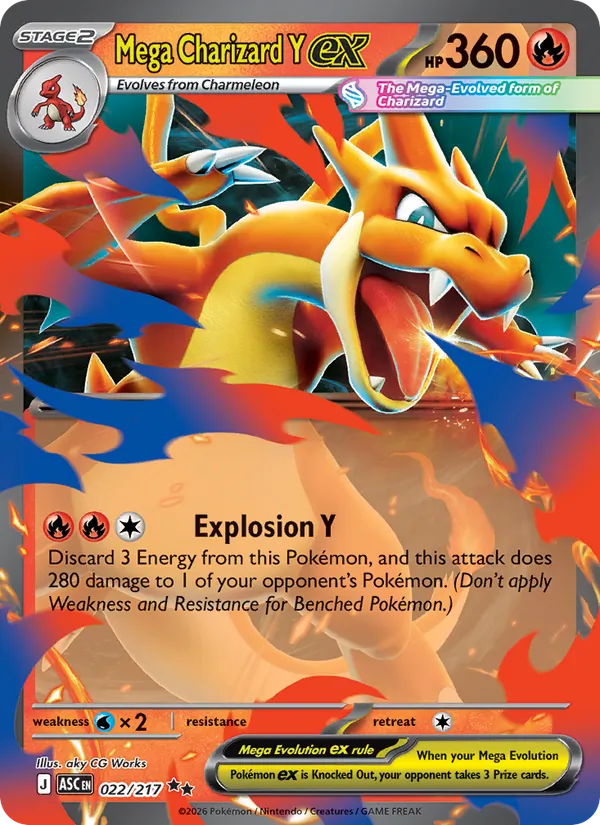 Mega Charizard Y EX, Ascended Heroes 022/217