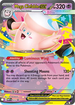 Mega Clefable EX, MEP Black Star Promos 072