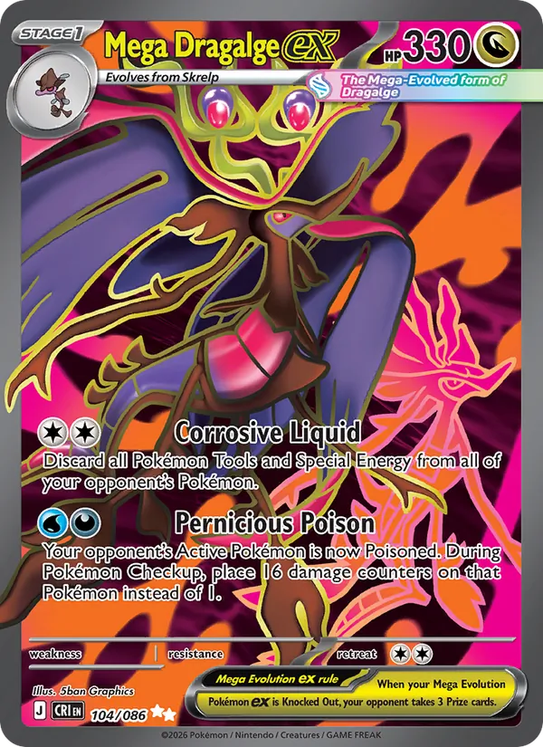 Mega Dragalge EX, Chaos Rising 104/086