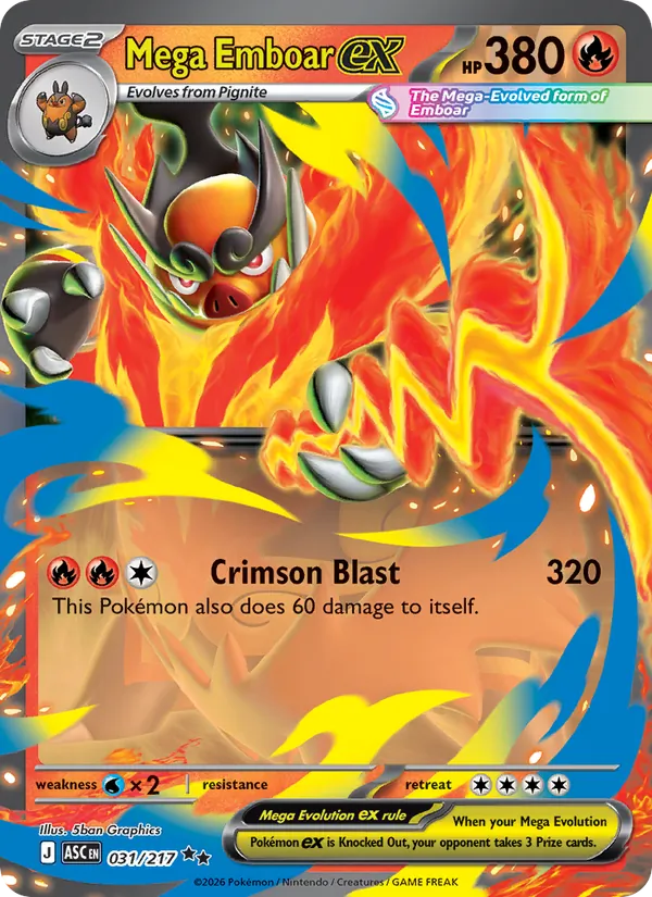Mega Emboar EX, Ascended Heroes 031/217