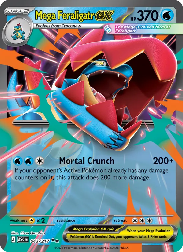 Mega Feraligatr EX, Ascended Heroes 043/217
