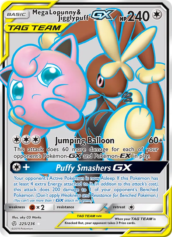 Mega Lopunny & Jigglypuff GX, Cosmic Eclipse 225/236
