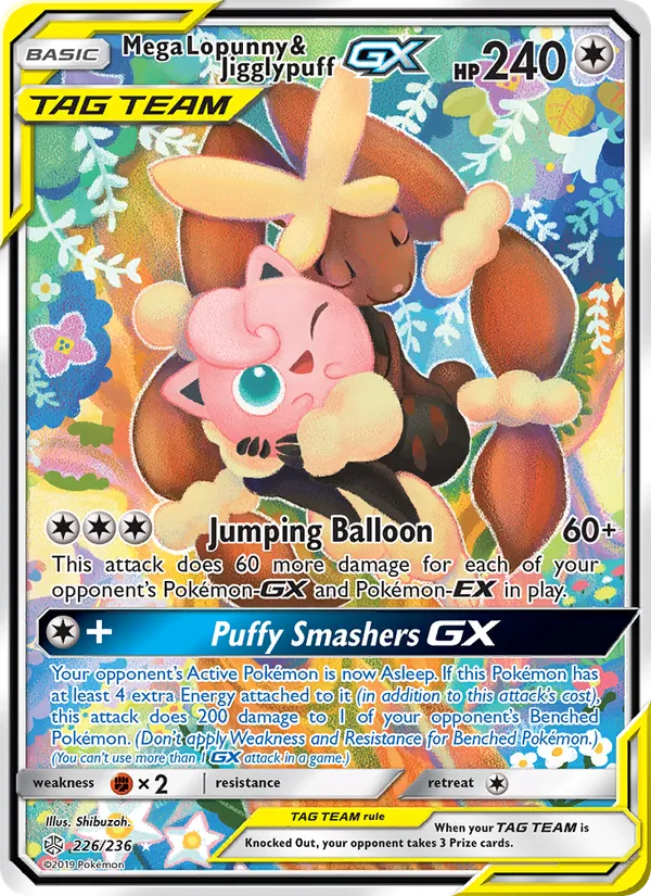 Mega Lopunny & Jigglypuff GX, Cosmic Eclipse 226/236