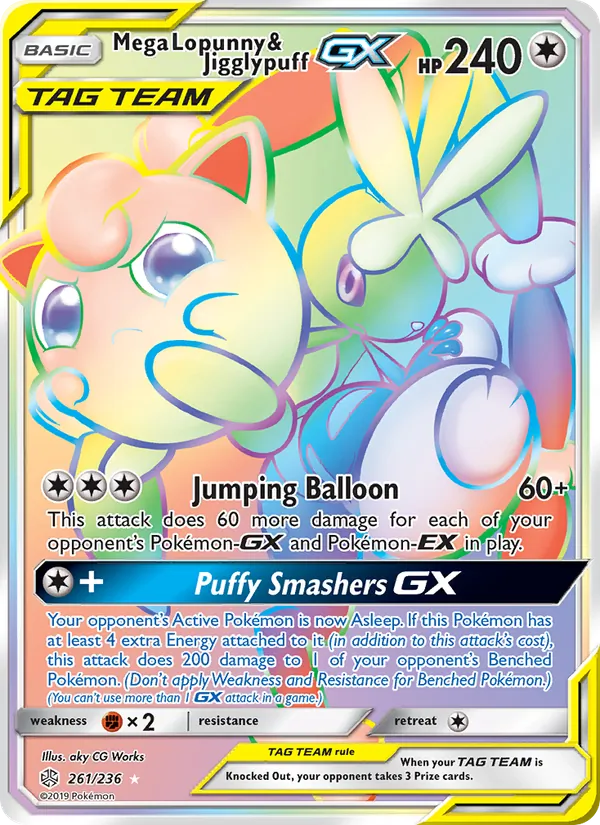 Mega Lopunny & Jigglypuff GX, Cosmic Eclipse 261/236
