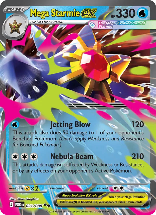 Mega Starmie EX, Perfect Order 021/088