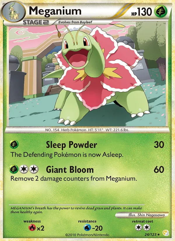 Meganium, HeartGold & SoulSilver 026/123