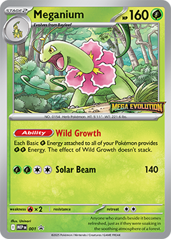 Meganium, MEP Black Star Promos 001
