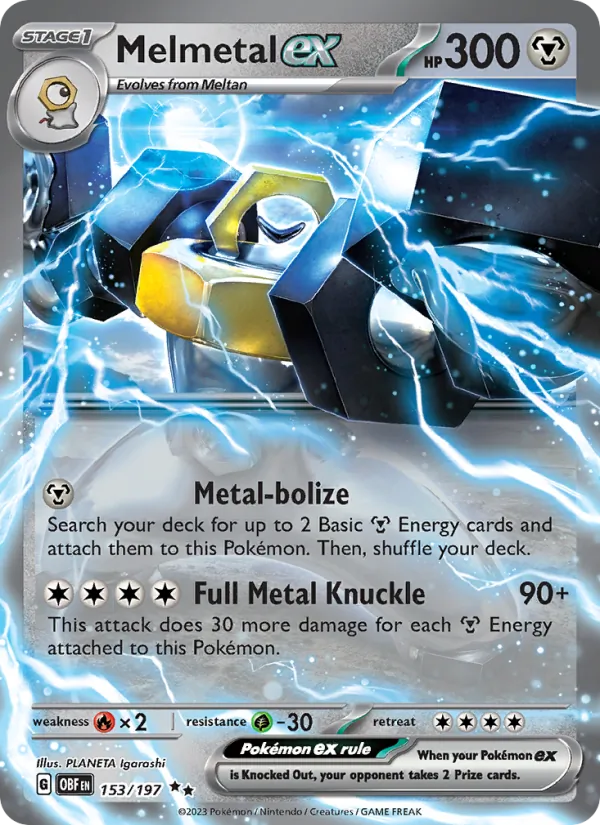 Melmetal EX, Obsidian Flames 153/197