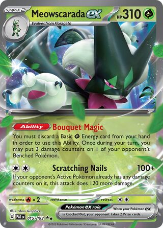 Meowscarada EX, Play! Pokémon Prize Pack Series Four 015/193