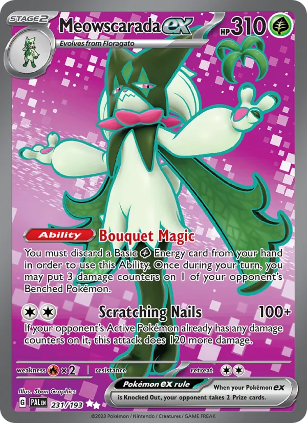 Meowscarada EX, Paldea Evolved 231/193