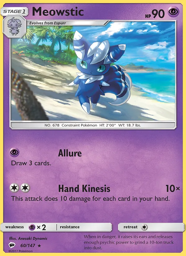 Meowstic, Burning Shadows 060/147